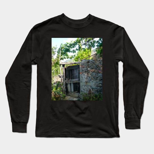 What's behind the Garden Door? Long Sleeve T-Shirt by HFGJewels